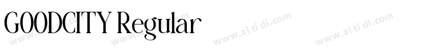 GOODCITY Regular字体转换 GOODCITY Regular字体转换
